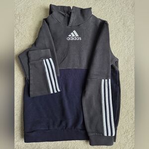 Adidas Charcoal and Navy Hoodie